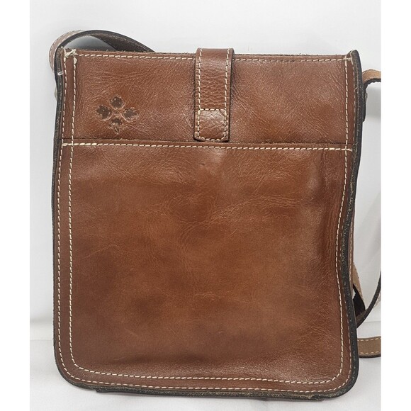 Patricia Nash Venezia Smooth Heritage Brown Crossbody Saddle Purse - Picture 3 of 16